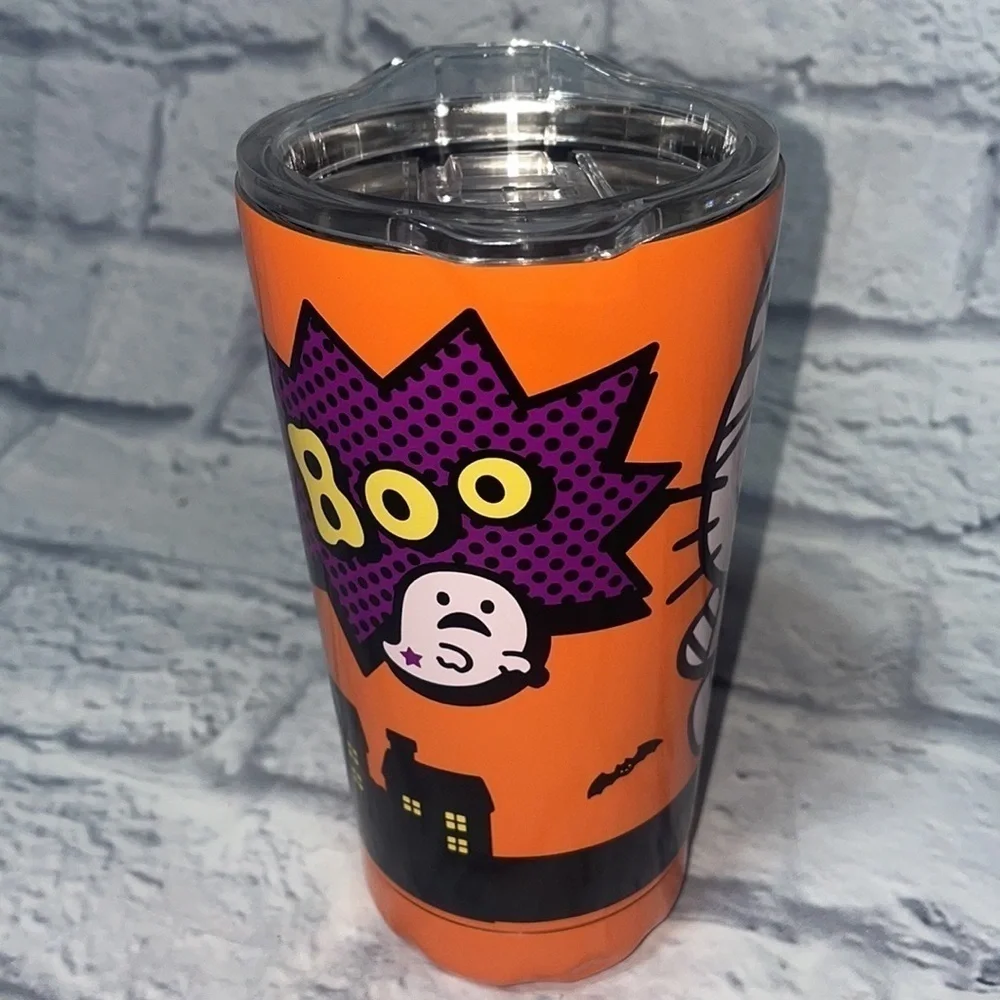 Hello Kitty Sanrio Spooky Mummy Ghost Bats Stainless Steel Halloween Tumbler